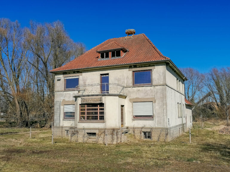 Storchennest auf Artenschutzhaus